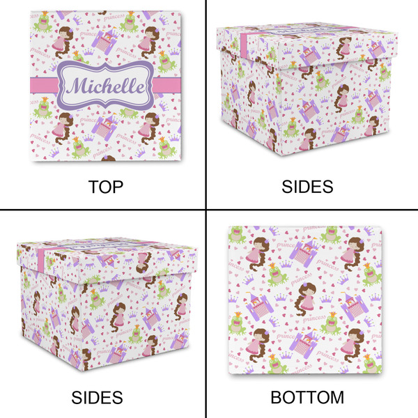 Princess Print Gift Boxes with Lid - Canvas Wrapped - Small - Approval