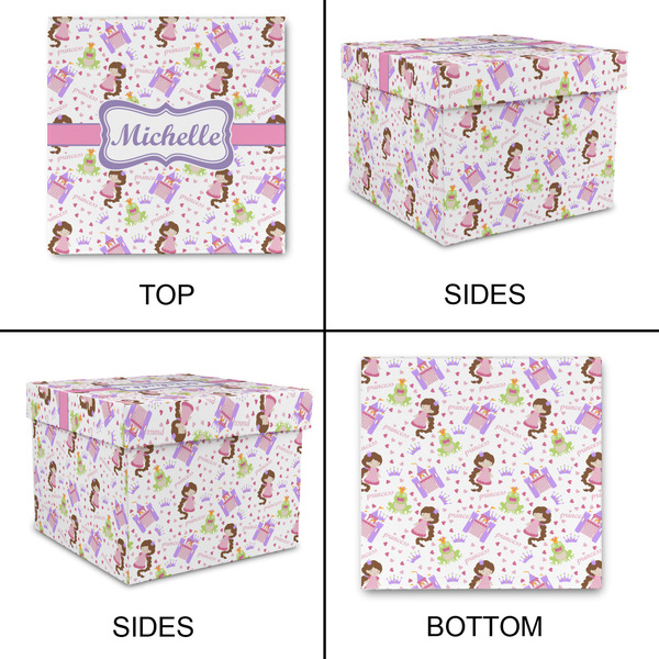 Princess Print Gift Boxes with Lid - Canvas Wrapped - X-Large - Approval