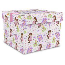 Princess Print Gift Box with Lid - Canvas Wrapped - XX-Large (Personalized)