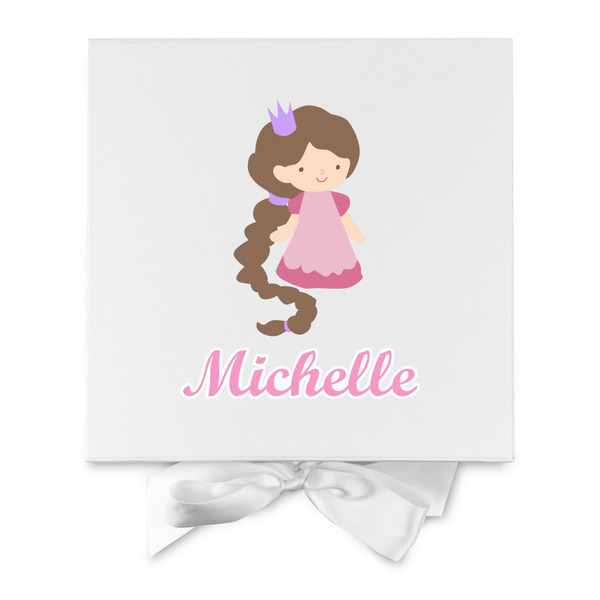 Princess Print Gift Boxes with Magnetic Lid - White - Approval