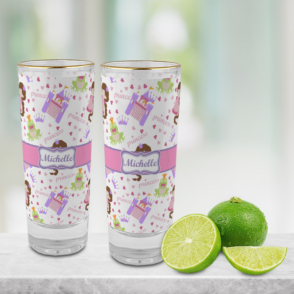 Princess Print Glass Shot Glass - 2 oz - LIFESTYLE