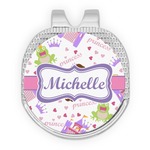 Princess Print Golf Ball Marker - Hat Clip - Silver