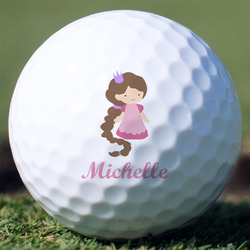 Princess Print Golf Balls - Non-Branded - Set of 3 (Personalized)