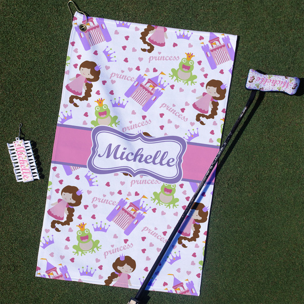 Custom Princess Print Golf Towel Gift Set (Personalized)