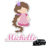 Princess Print Graphic Car Decal (Personalized)