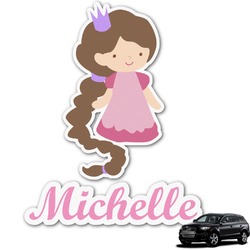 Princess Print Graphic Car Decal (Personalized)
