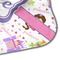 Princess Print Hooded Baby Towel- Detail Corner