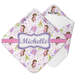 Princess Print Hooded Baby Towel (Personalized)