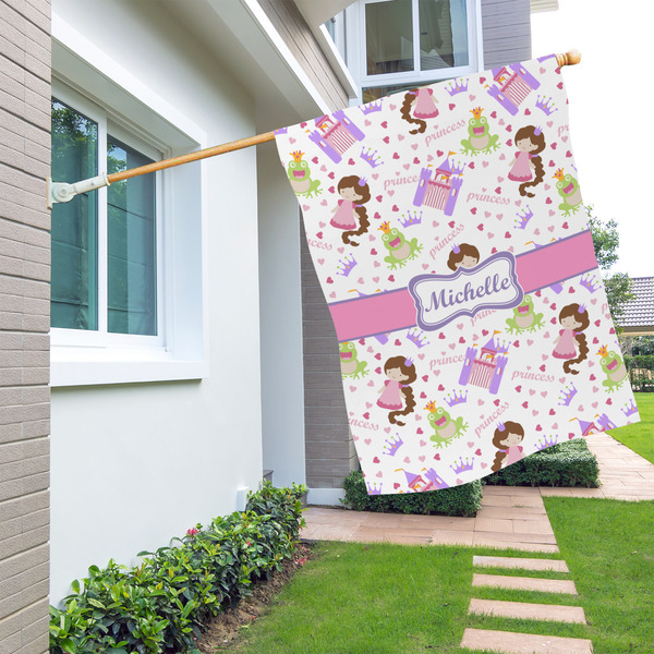 Princess Print House Flags - Double Sided - LIFESTYLE