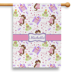 Princess Print 28" House Flag - Double Sided (Personalized)