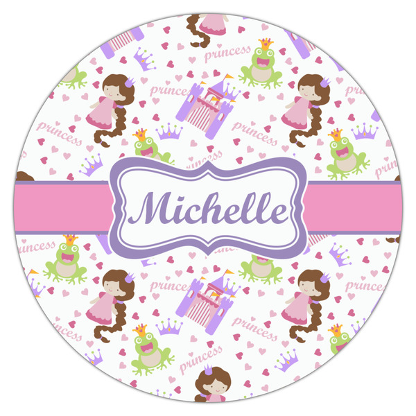 Princess Print Icing Circle - Large - Single