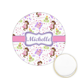 Princess Print Printed Cookie Topper - 1.25" (Personalized)
