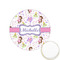 Princess Print Printed Cookie Topper - 1.25" (Personalized)