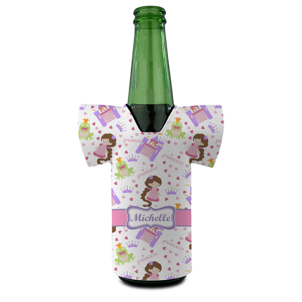 Princess Print Jersey Bottle Cooler - FRONT (on bottle)