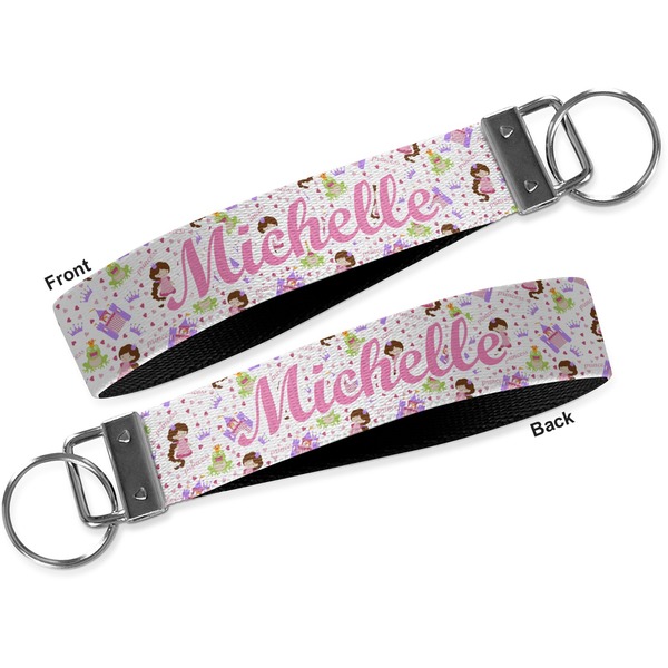 Princess Print Key-chain - Metal and Nylon - Front and Back