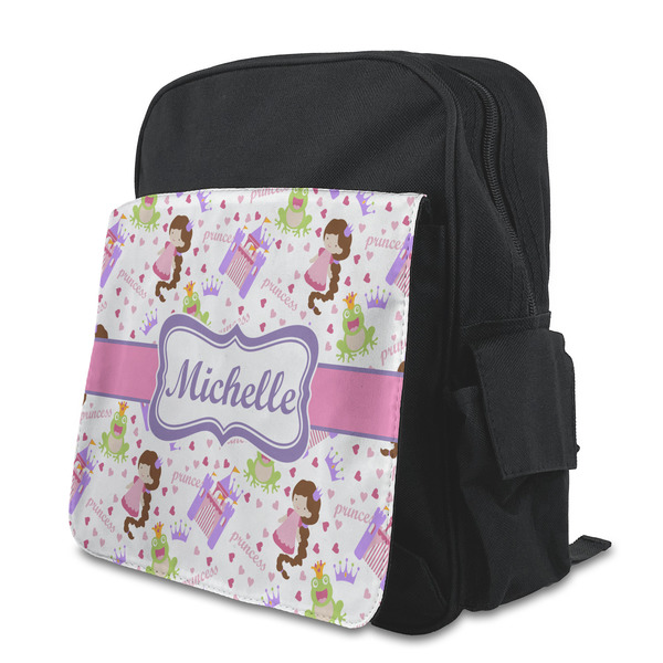 Custom Princess Print Preschool Backpack (Personalized)