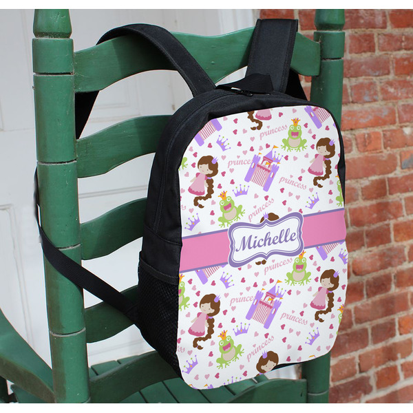 Princess Print Kids Backpack - In Context