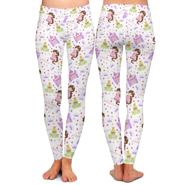 Princess Print Ladies Leggings - Front and Back