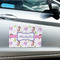 Princess Print Large Rectangle Car Magnets- In Context