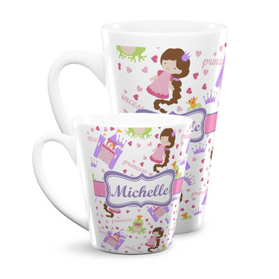 Princess Print Latte Mug (Personalized)