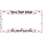 Princess Print License Plate Frame (Personalized)