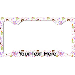 Princess Print License Plate Frame - Style C (Personalized)
