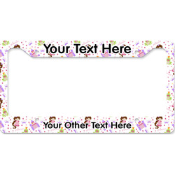 Princess Print License Plate Frame - Style B (Personalized)