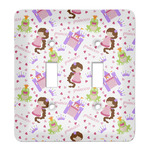 Princess Print Light Switch Cover (2 Toggle Plate)