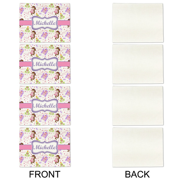 Princess Print Linen Placemat - APPROVAL Set of 4 (single sided)