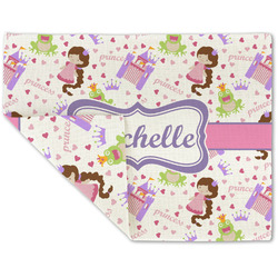Princess Print Double-Sided Linen Placemat - Single w/ Name or Text