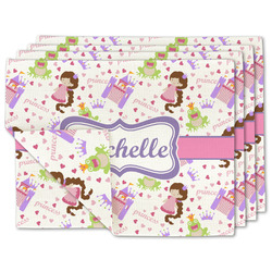 Princess Print Linen Placemat w/ Name or Text