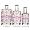 Princess Print Luggage Bags all sizes - With Handle