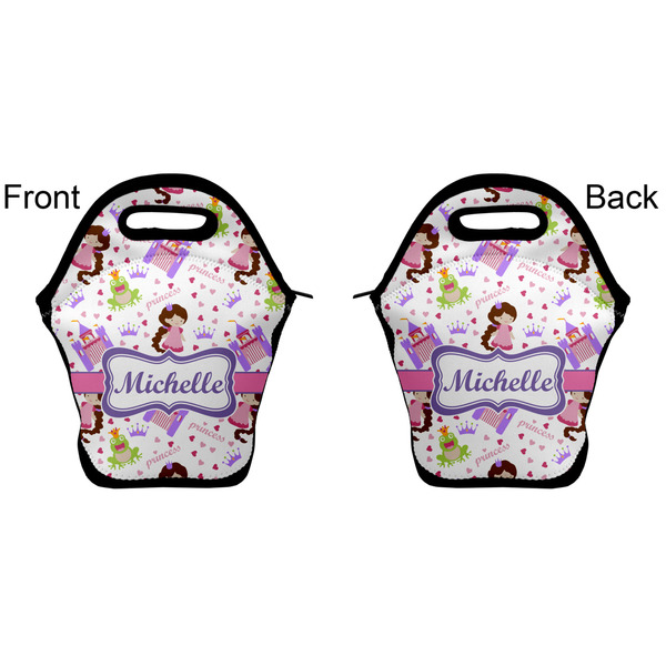 Princess Print Lunch Bag - Front and Back