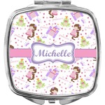 Princess Print Compact Makeup Mirror (Personalized)