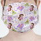 Princess Print Mask - Pleated (new) Front View on Girl