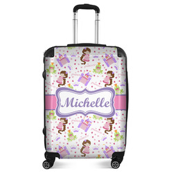 Princess Print Suitcase - 24" Medium - Checked (Personalized)