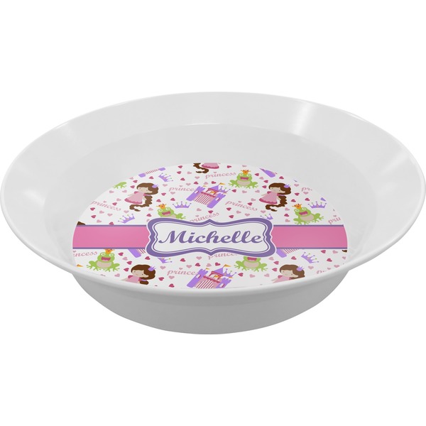 Custom Princess Print Melamine Bowl (Personalized)