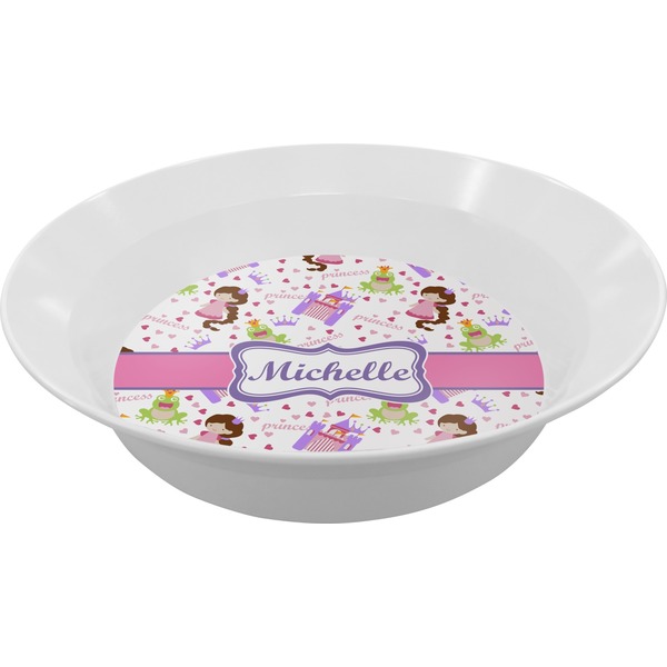 Custom Princess Print Melamine Bowl (Personalized)