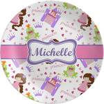 Princess Print Melamine Salad Plate - 8" (Personalized)