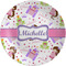 Princess Print Melamine Salad Plate - 8" (Personalized)
