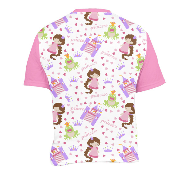 Princess Print Men's Crew Neck T Shirt Medium - Back