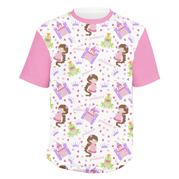 Custom Princess Print Men's Crew T-Shirt - 3X Large