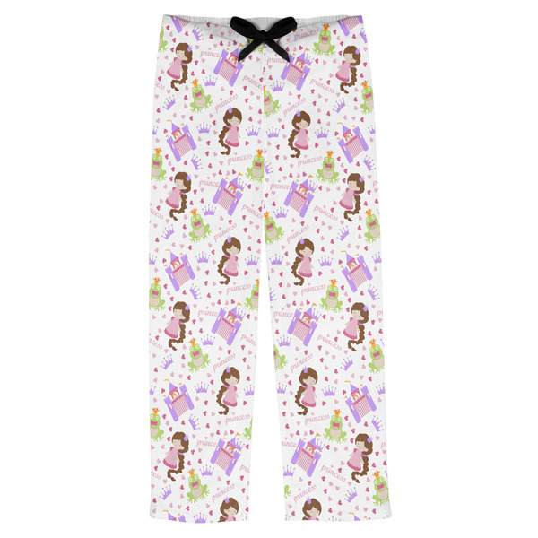 Custom Princess Print Mens Pajama Pants - L