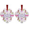 Princess Print Metal Paw Ornament - Front and Back