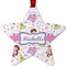 Princess Print Metal Star Ornament - Front