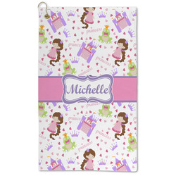 Princess Print Microfiber Golf Towel - Large (Personalized)
