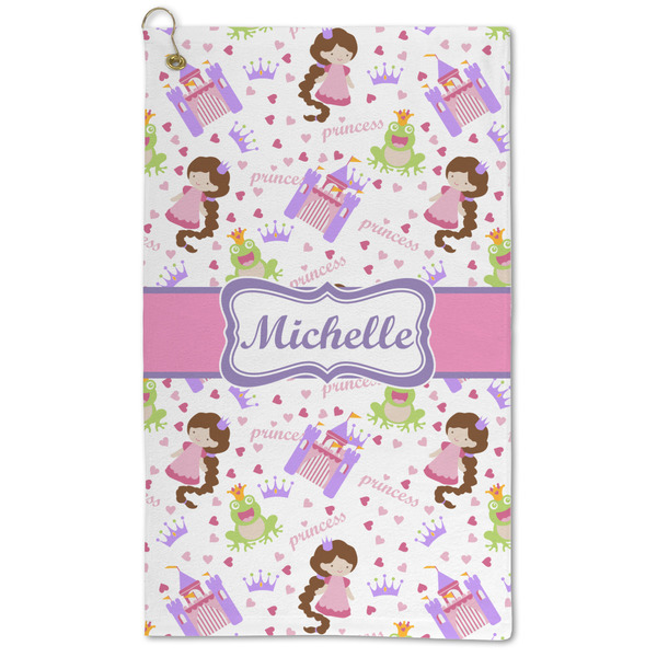 Custom Princess Print Microfiber Golf Towel (Personalized)