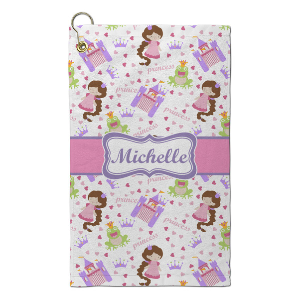 Custom Princess Print Microfiber Golf Towel - Small (Personalized)