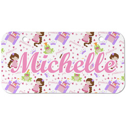 Princess Print Mini/Bicycle License Plate (2 Holes) (Personalized)