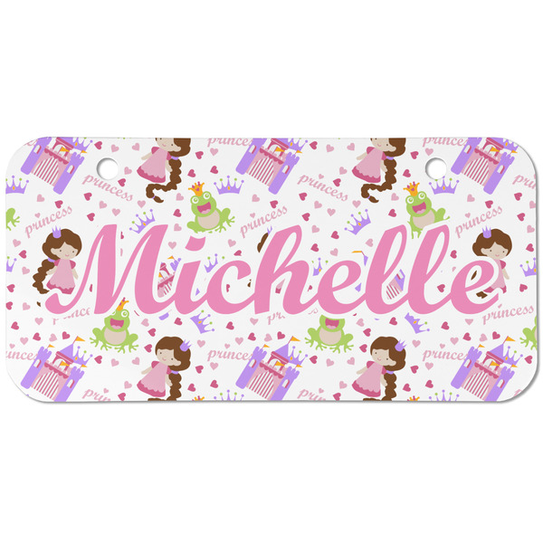Princess Print Mini Bicycle License Plate - Two Holes